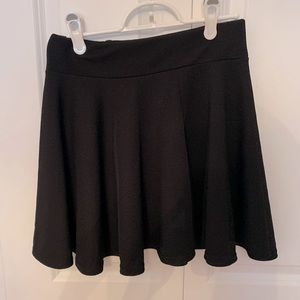 Black mini skirt